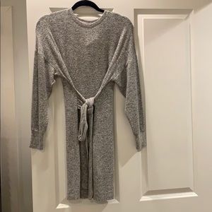 Top shop sweatshirt tie-front dress